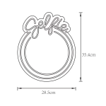 NEON LUSTRO SELFIE LED dekoracja świetlna FM-MT07 ZUMA LINE