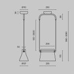 Lampa wisząca Cabaret MOD170PL-L8BS3K Maytoni - zdjęcie dodatkowe 6