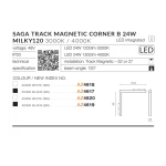 Alfa Saga Track Magnetic CORNER B 24W MILKY120 3000K (white) AZ4618 AZZARDO