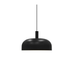 Sandro – czarna lampa wisząca z szerokim, kopułowym kloszem 2612003003 Nordlux