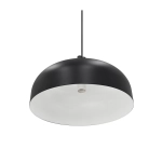 Sandro – czarna lampa wisząca z szerokim, kopułowym kloszem 2612003003 Nordlux