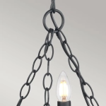 Żyrandol Saxon – 3 źródła światła – Czarny SAX3-BLK Elstead Lighting
