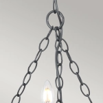Żyrandol Saxon – 5 źródeł światła – Czarny SAX5-BLK Elstead Lighting