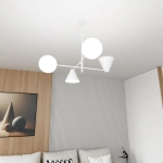 Żyrandol HERMES 4 WHITE 1348/4 EMIBIG Lighting