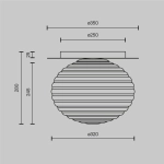 Lampa sufitowa Reels MOD268CL-01G Maytoni - zdjęcie dodatkowe 4