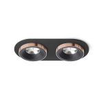 kinkiecik.pl SHARM R II wpuszczana czarna/czarna miedź 230V LED 2x10W 24° 3000K R13244 Rendl light studio
