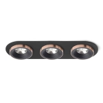 kinkiecik.pl SHARM R III wpuszczana czarna/czarna miedź 230V LED 3x10W 24° 3000K R13249 Rendl light studio