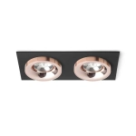 kinkiecik.pl SHARM SQ II wpuszczana czarna miedź/miedź 230V LED 2x10W 24° 3000K R13258 Rendl light studio