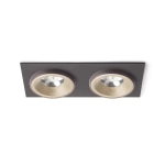 kinkiecik.pl SHARM SQ II wpuszczana perłowo-złota/brązowa 230V LED 2x10W 24° 3000K R13256 Rendl light studio