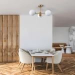 Roma 3 wisząca złota LP-1345/3P GD LIGHT PRESTIGE