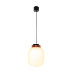 Lampa wisząca BOOM 25 cm - LED, klosz biały, wykonczenie miedziane - zdjęcie produktu