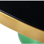 Stolik kawowy DOLCE FLAT zielono czarny 75 cm - zdjęcie produktu