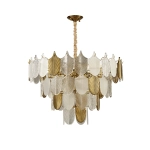 Lampa wisząca SECRET biało złota 80 cm - zdjęcie produktu