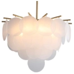 Lampa wisząca FIORE 60 cm – biały szklany klosz - zdjęcie produktu