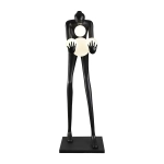 Lampa podłogowa WOMAN-2 BLACK czarna 190 cm - zdjęcie produktu