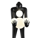 Lampa podłogowa WOMAN-2 BLACK czarna 190 cm - zdjęcie produktu