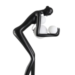 Lampa podłogowa WOMAN-2 BLACK czarna 190 cm - zdjęcie produktu