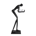 Lampa podłogowa WOMAN-2 BLACK czarna 190 cm - zdjęcie produktu