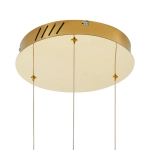 Lampa wisząca CIRCLE 3 60+60+60 cm - LED, ring złoty połysk na 1 podsufitce - zdjęcie produktu