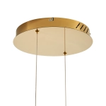 Lampa wisząca CIRCLE 2 60+80 cm - LED, dwa ringi złoty połysk na 1 podsufitce - zdjęcie produktu