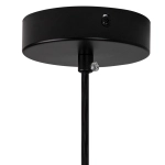 Lampa wisząca COSTA SOLO 40 cm - czarny stelaż, biały klosz - zdjęcie produktu