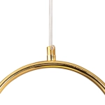Lampa wisząca COSTA SOLO 40 cm - złoty stelaż, biały klosz - zdjęcie produktu