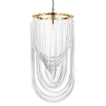 Lampa wisząca WAVE złota 40 cm - zdjęcie produktu