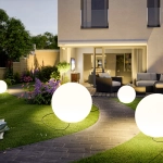 Lampa ogrodowa kula BALL S biała 35 cm - zdjęcie produktu