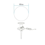Lampa ogrodowa kula BALL L biała 60 cm - zdjęcie produktu