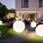 Lampa ogrodowa kula BALL XL biała 80 cm - zdjęcie produktu