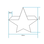 Lampa ogrodowa dekoracyjna gwiazda STAR XL LED RGBW 16 kolorów 120 cm - zdjęcie produktu