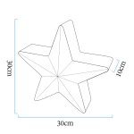 Lampa ogrodowa dekoracyjna gwiazda STAR LED RGBW 16 kolorów 30 cm - zdjęcie produktu