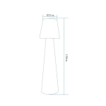 Lampa ogrodowa stojąca GARDENA L LED RGBW 16 kolorów 150 cm - zdjęcie produktu