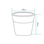 Lampa ogrodowa donica FLOWER POT S LED RGBW 16 kolorów 29 cm - zdjęcie produktu