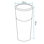 Lampa ogrodowa donica FLOWER POT L LED RGBW 16 kolorów 90 cm - zdjęcie produktu