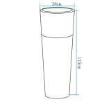 Lampa ogrodowa donica FLOWER POT XL LED RGBW 16 kolorów 115 cm - zdjęcie produktu