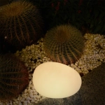 Lampa ogrodowa kamień PEBBLE M LED RGBW 16 kolorów 32 cm - zdjęcie produktu