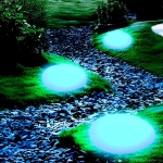 Lampa ogrodowa kamień PEBBLE L LED RGBW 16 kolorów 40 cm - zdjęcie produktu