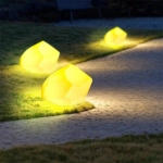 Lampa ogrodowa kamień DIAMOND XL LED RGBW 16 kolorów 60 cm - zdjęcie produktu