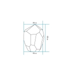 Lampa ogrodowa kamień DIAMOND XL LED RGBW 16 kolorów 60 cm - zdjęcie produktu
