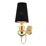 Lampa ścienna QUEEN złoto czarna 18 cm - zdjęcie produktu