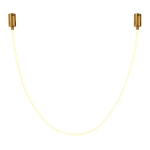 Lampa wisząca SNAKE LED 300 cm - elastyczny przewód LED, 3000K, złote uchwyty - zdjęcie produktu