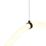 Lampa wisząca SNAKE LED wąż ledowy czarna 400 cm - zdjęcie produktu