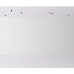 Lampa wisząca SNAKE LED wąż ledowy czarna 400 cm - zdjęcie produktu