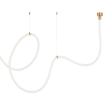 Lampa wisząca SNAKE LED wąż ledowy złota 500 cm - zdjęcie produktu