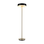 Lampa podłogowa ARTDECO 150 cm - czarno - złota nowoczesna - zdjęcie produktu