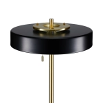 Lampa podłogowa ARTDECO 150 cm - czarno - złota nowoczesna - zdjęcie produktu