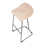 Hoker CARO BAR stołek barowy beżowy 75 cm - zdjęcie produktu