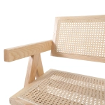 Krzesło BOHO drewniane w kolorze naturalnym z podłokietnikami - zdjęcie produktu