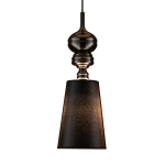 Lampa wisząca QUEEN-1 czarna 18 cm - zdjęcie produktu